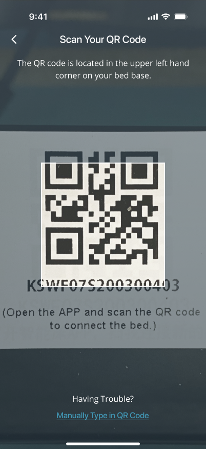 QR scan page