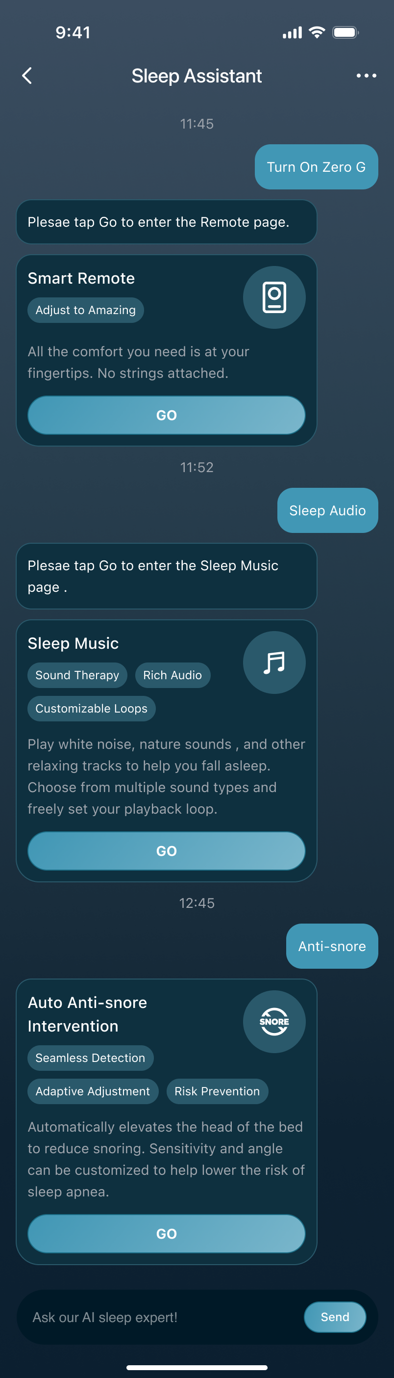 AI feature card example