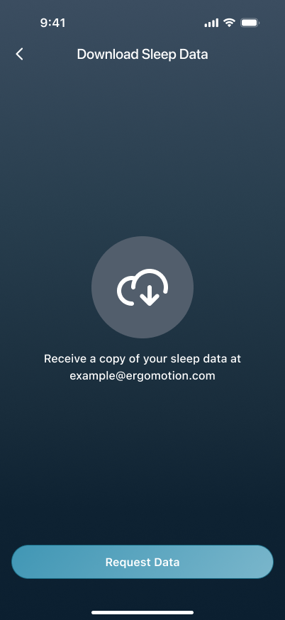 Download Sleep Data page