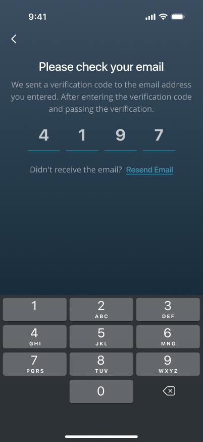 Enter the verification code
