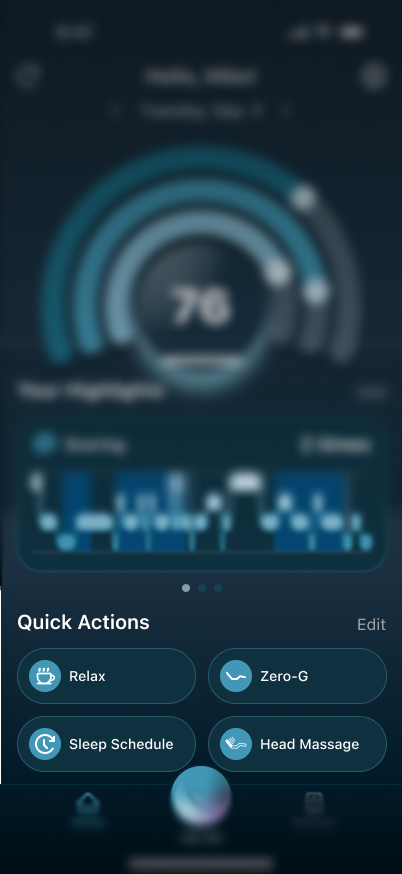 Quick Actions area