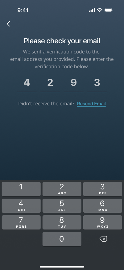 Email verification