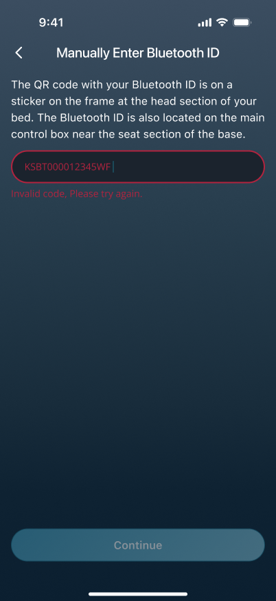 Input error prompt