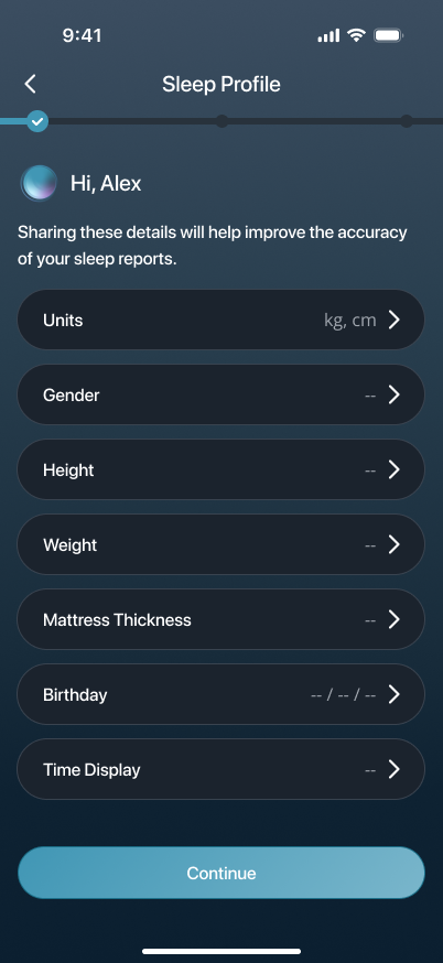Basic info form