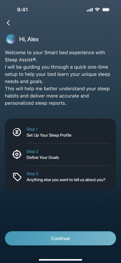 Profile setup introduction