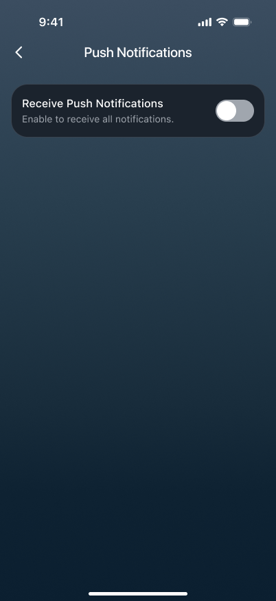 Push Notifications permission