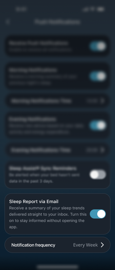Sleep Report via Email