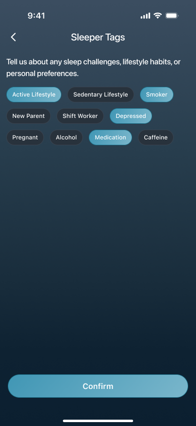 Settings home