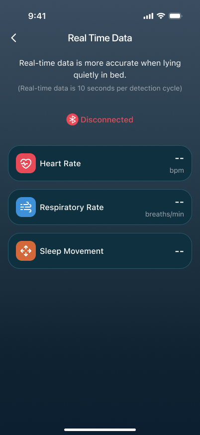 Disconnected real-time data